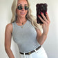 TAYLIE Top - grey