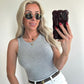 TAYLIE Top - grey