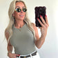TAYLIE Top - khaki
