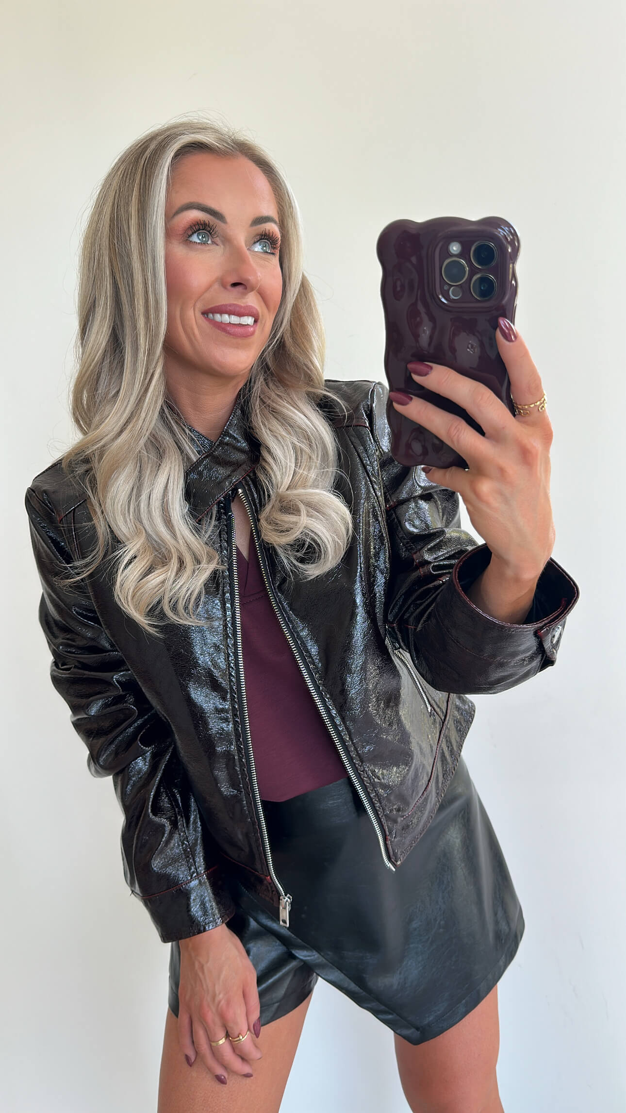 VIV Sweat Top - dark burgundy