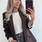 BILLIE Blazer - choco brown