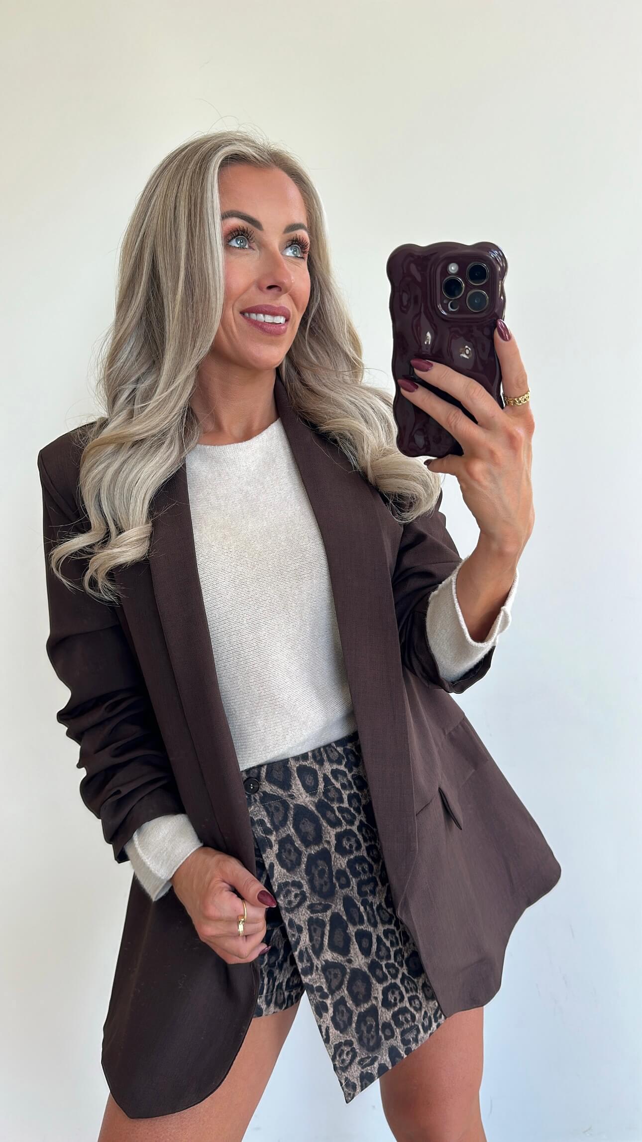 BILLIE Blazer - choco brown