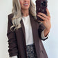 BILLIE Blazer - choco brown
