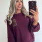 AMOR Sweater - burgundy