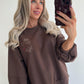 AMOR Sweater - choco brown