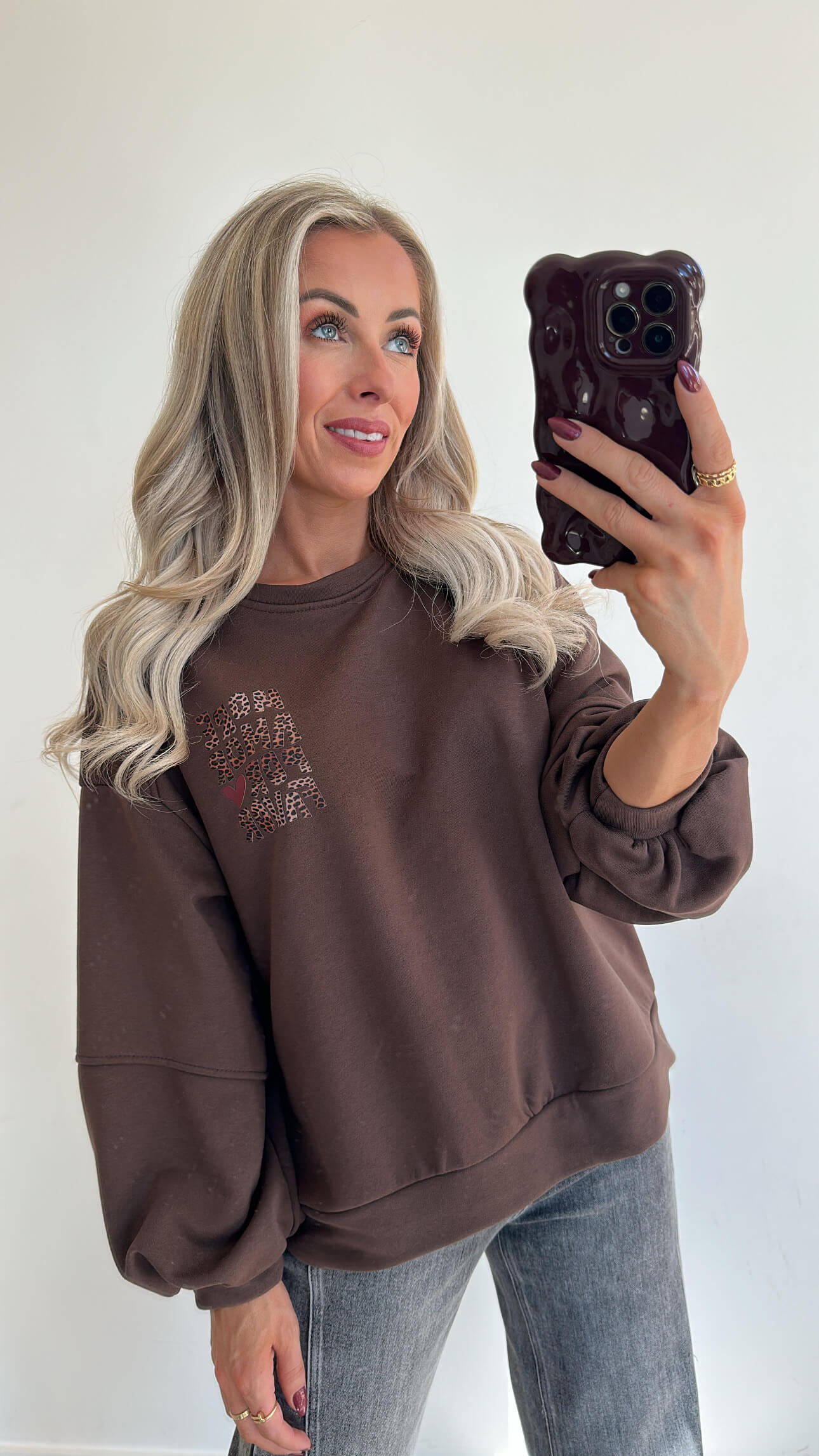 AMOR Sweater - choco brown