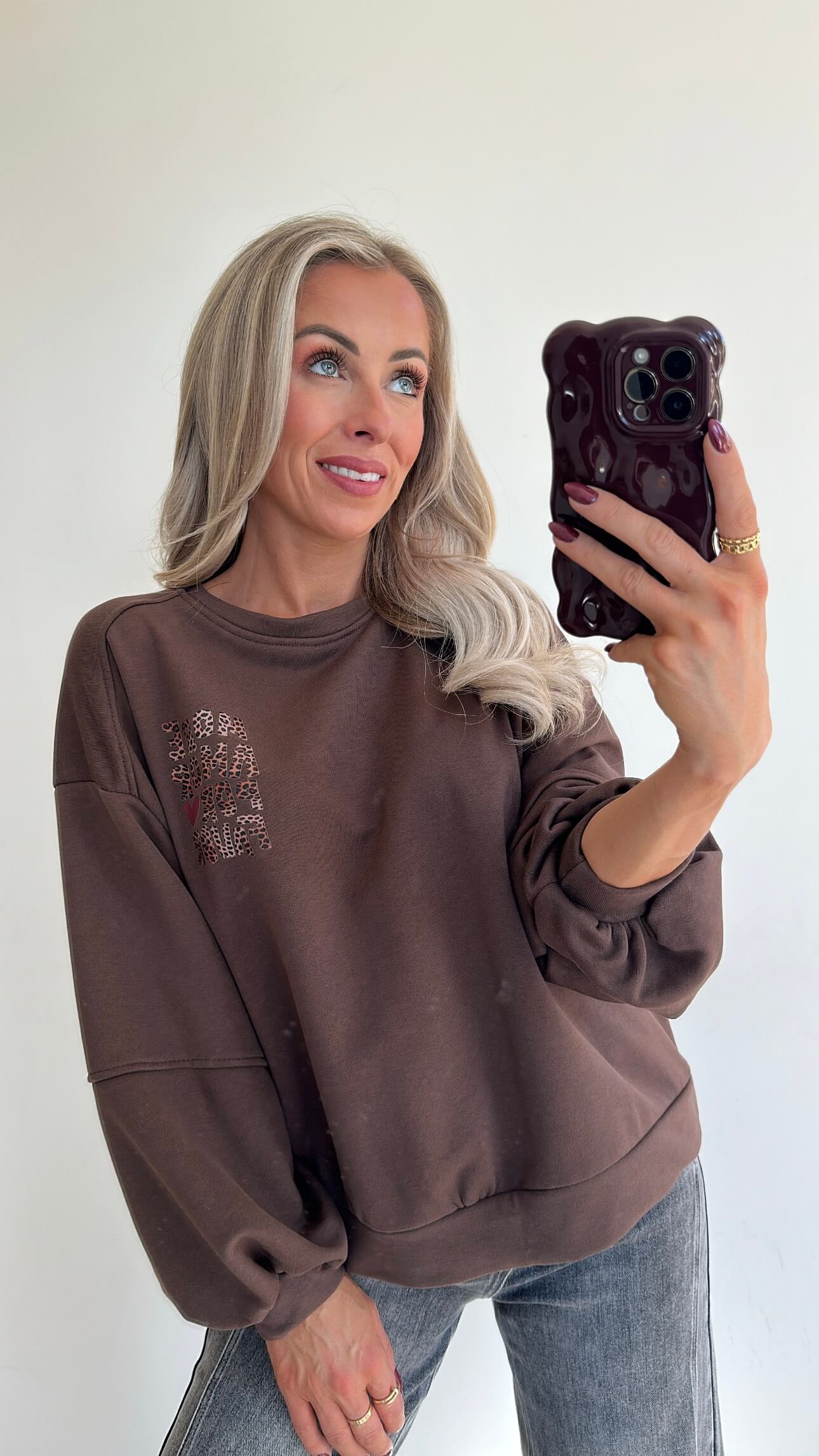 AMOR Sweater - choco brown