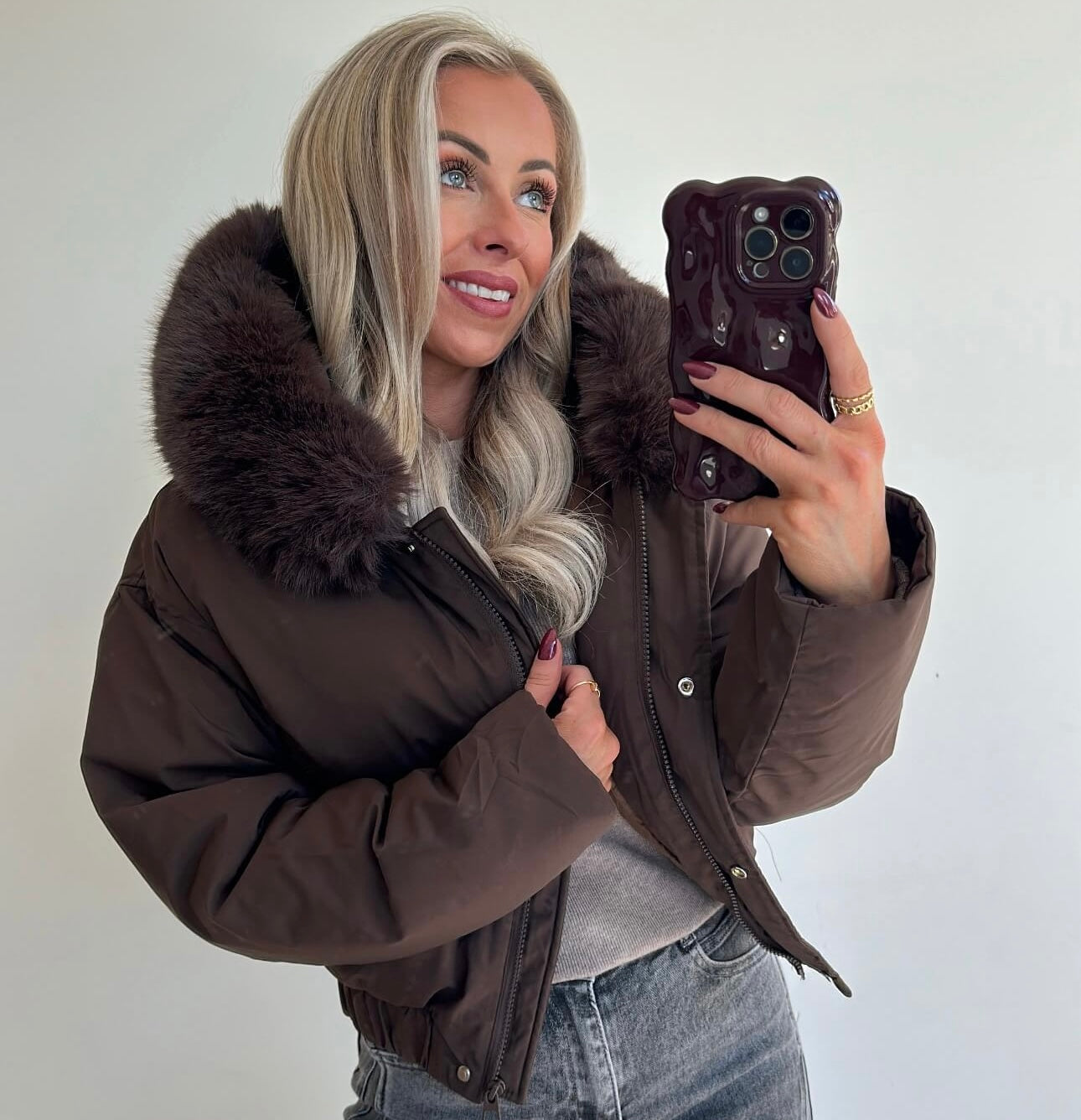 CARRIE Coat - choco brown