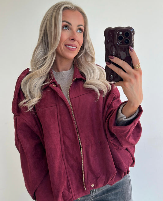 VIRAL JACKET - burgundy