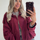 VIRAL JACKET - burgundy