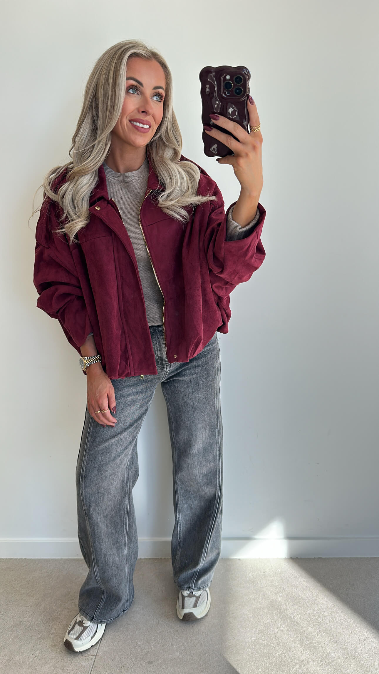 VIRAL JACKET - burgundy