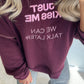 JUST KISS ME Sweater - burgundy