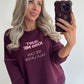 JUST KISS ME Sweater - burgundy