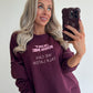 JUST KISS ME Sweater - burgundy
