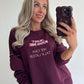 JUST KISS ME Sweater - burgundy