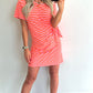 CANDIE Dress - pink/fluo orange
