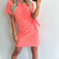 CANDIE Dress - pink/fluo orange