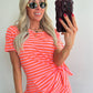 CANDIE Dress - pink/fluo orange
