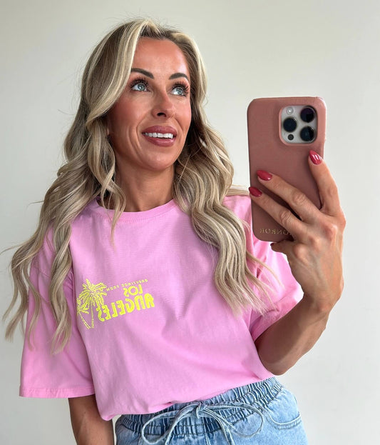 LOS ANGELES T-shirt - pink