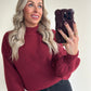 POLLIE Pull - bordeaux