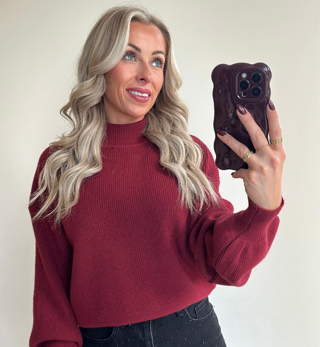 POLLIE Pull - bordeaux