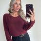 EMILIE Pull - bordeaux